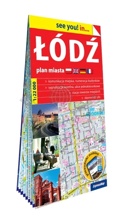 Łódź 1:22 000. Mapa / Plan miasta wydawnictwa ExpressMap. Okładka 2