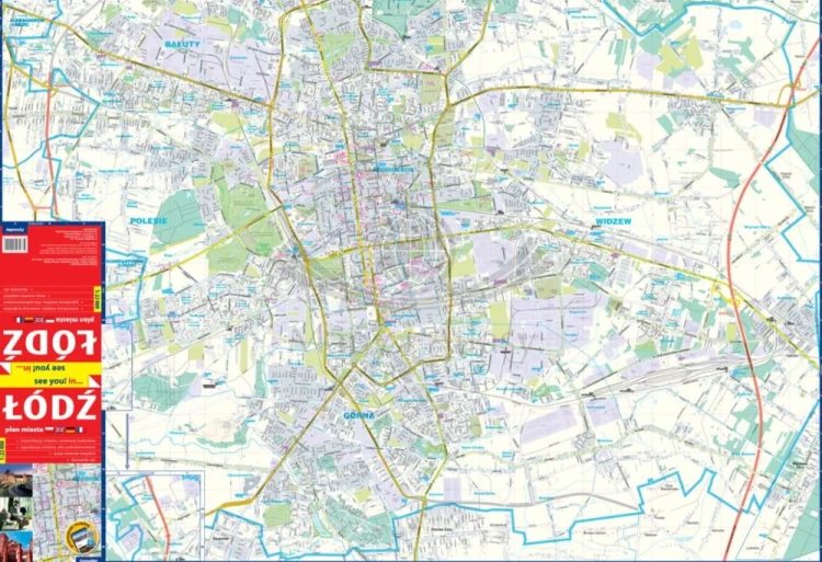Łódź 1:22 000. Mapa / Plan miasta wydawnictwa ExpressMap. Strona pierwsza