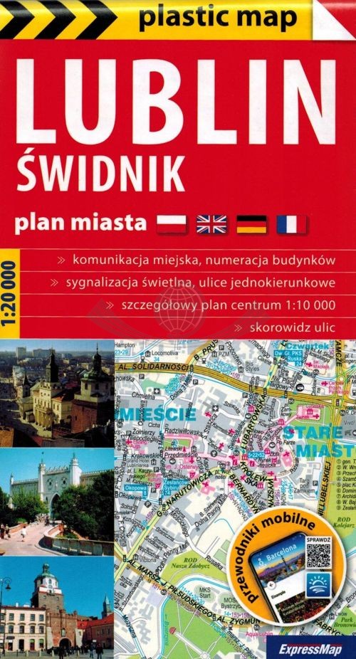 Lublin i Świdnik 1:20 000. Foliowana mapa / Plan miasta.Wyd. 2026. Expressmap