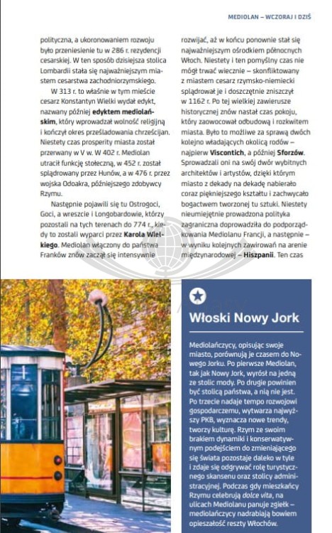 Mediolan i Lombardia. Przewodnik travel&style wydawnictwa Bezdroża. Przykładowe strony 3