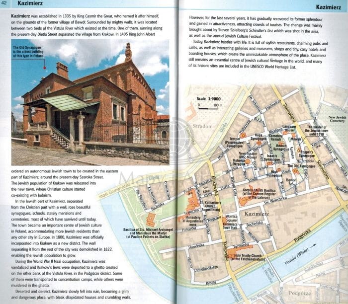 Kraków / Cracow. Przewodnik + mapa wydawnictwa Gauss. Przykładowe strony 3