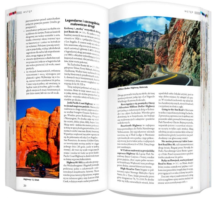 USA / Stany Zjednoczone cz. zachodnia. Przewodnik z atlasem wydawnictwa ExpressMap. Przykładowe strony 3