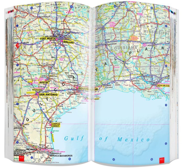 USA / Stany Zjednoczone cz. zachodnia. Przewodnik z atlasem wydawnictwa ExpressMap. Przykładowe strony 7