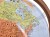Globus polityczno-fizyczny 32 cm. Podświetlany. Wersja angielska. Fragment z mapy politycznej