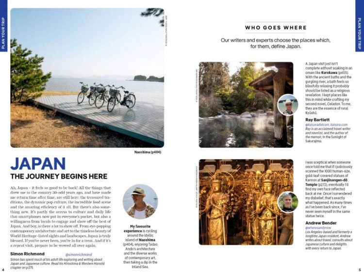 Japonia / Japan. Przewodnik wydawnictwa Lonely Planet. Przykładowe strony 1