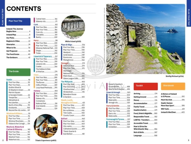 Irlandia / Ireland. Przewodnik wydawnictwa Lonely Planet. Spis treści