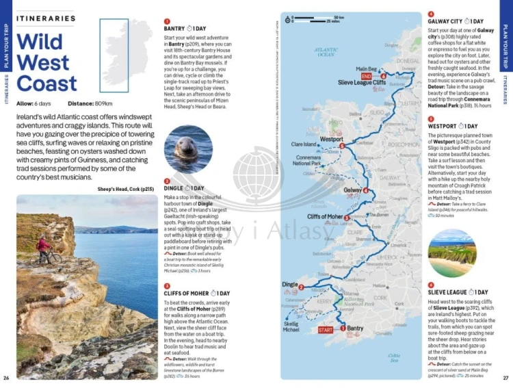 Irlandia / Ireland. Przewodnik wydawnictwa Lonely Planet. Przykładowe strony 3