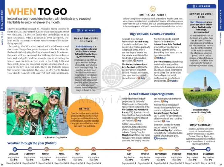 Irlandia / Ireland. Przewodnik wydawnictwa Lonely Planet. Przykładowe strony 4