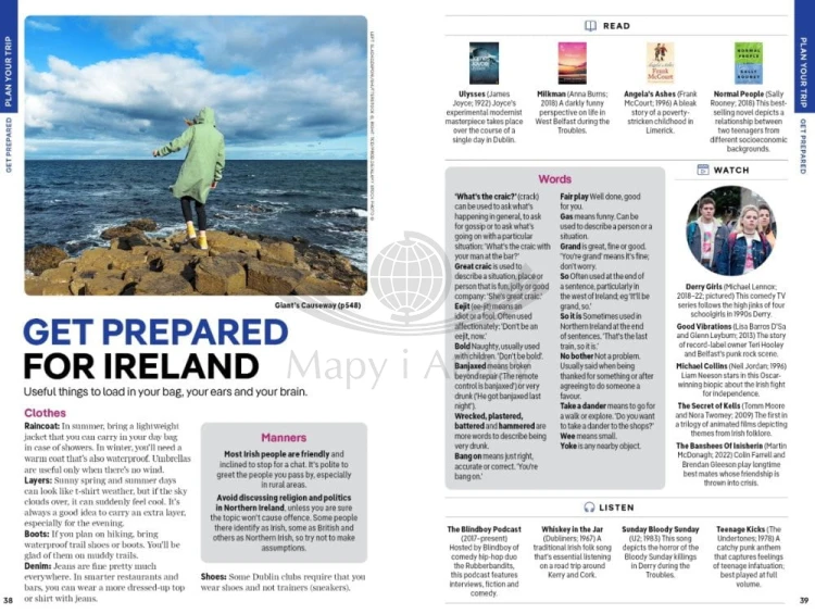 Irlandia / Ireland. Przewodnik wydawnictwa Lonely Planet. Przykładowe strony 5