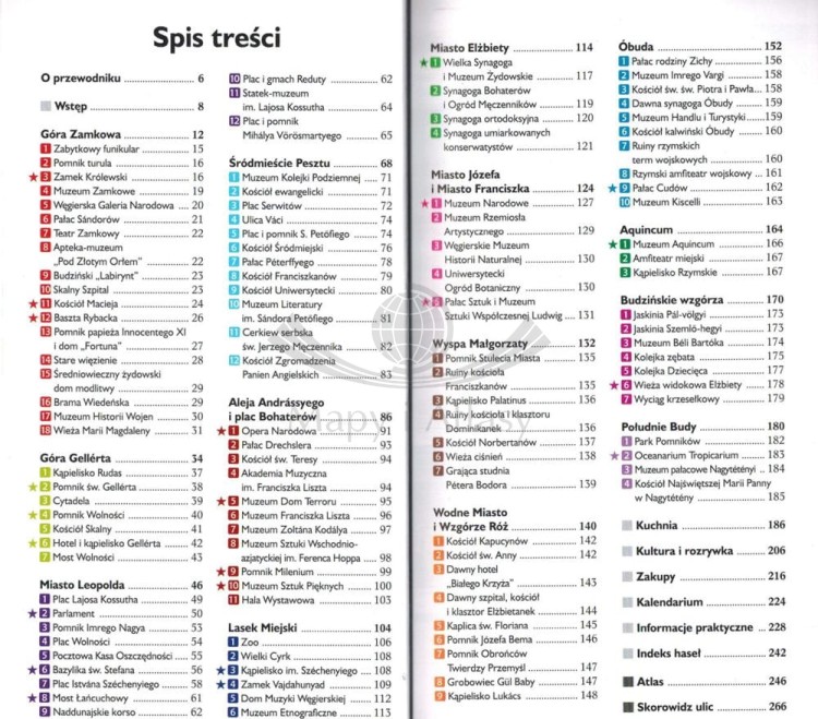 Budapeszt 3 w 1. Przewodnik, mapa, atlas wydawnictwa ExpressMap. Spis treści