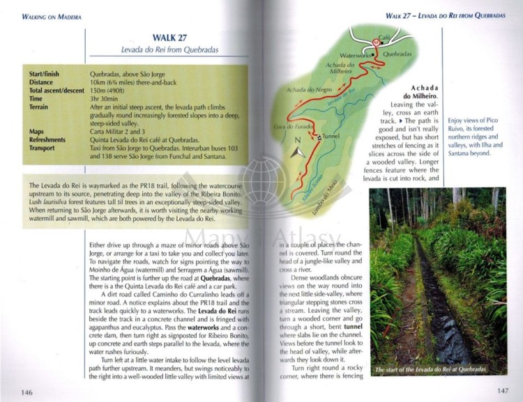 Madera / Walking in Madeira. Przewodnik wydawnictwa Cicerone. Przykładowe strony 2