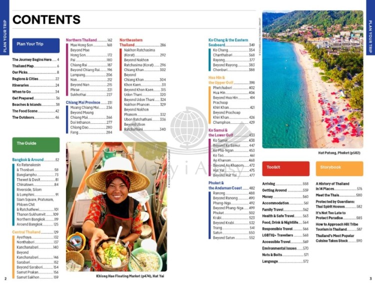 Tajlandia / Thailand. Przewodnik wydawnictwa Lonely Planet. Spis treści