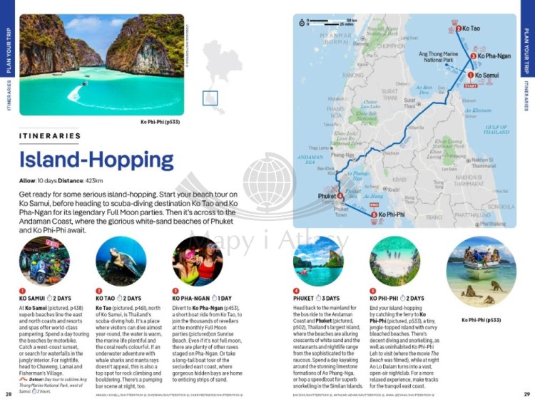 Tajlandia / Thailand. Przewodnik wydawnictwa Lonely Planet. Przykładowe strony 2