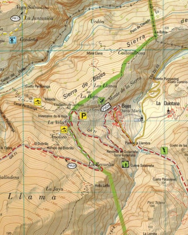Picos de Europa. Zestaw: mapa turystyczna x 3 + przewodnik  wydawnictwa IGN. Mapa 2 - fragment 2