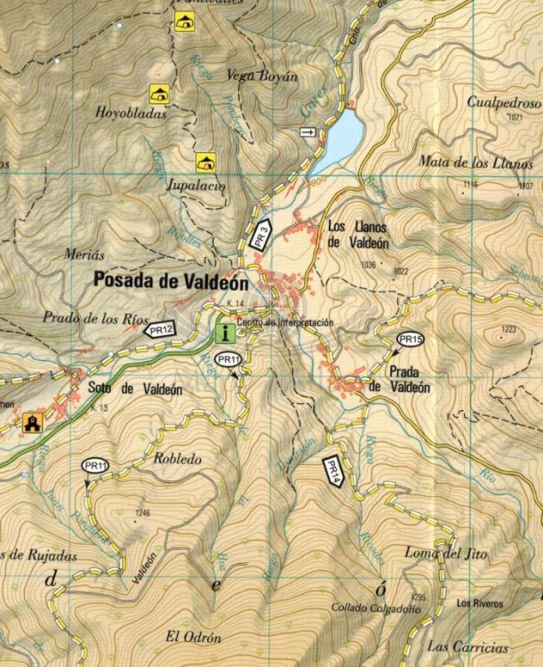Picos de Europa. Zestaw: mapa turystyczna x 3 + przewodnik  wydawnictwa IGN. Mapa 3 - fragment 2