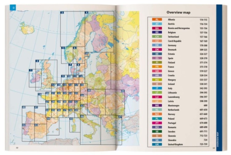 Europa. Motorhome guide Camperstop Europe. Przewodnik campingowy. Spis treści