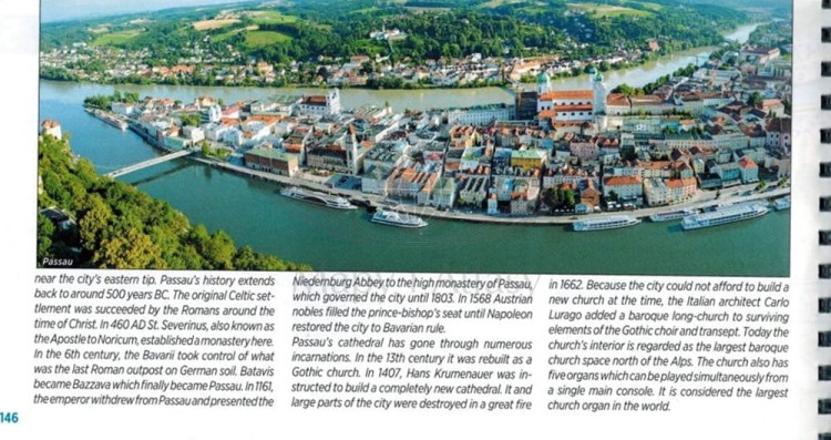 Danaube Bike Trail 1. Dunaj od Donaueschingen do Passau. Atlas rowerowy wydawnictwa Verlag Esterbauer. Przykładowe strony 3