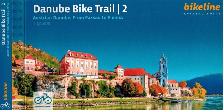 Danaube Bike Trail 2. Dunaj od Passau do Wiednia. Atlas rowerowy wydawnictwa Verlag Esterbauer. Okładka