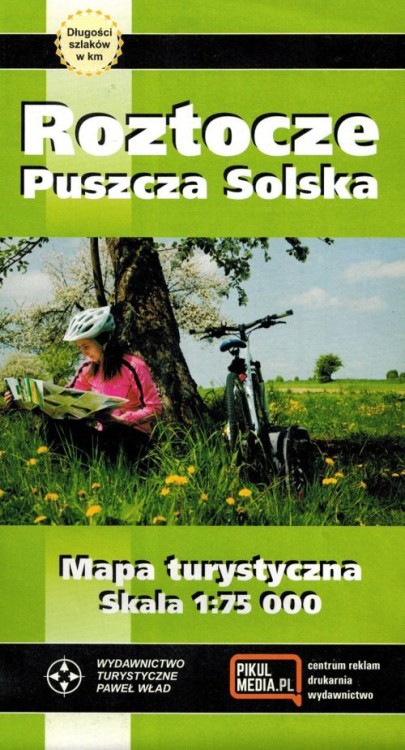 Roztocze. Puszcza Solska 1:75 000. Mapa turystyczna. Okładka