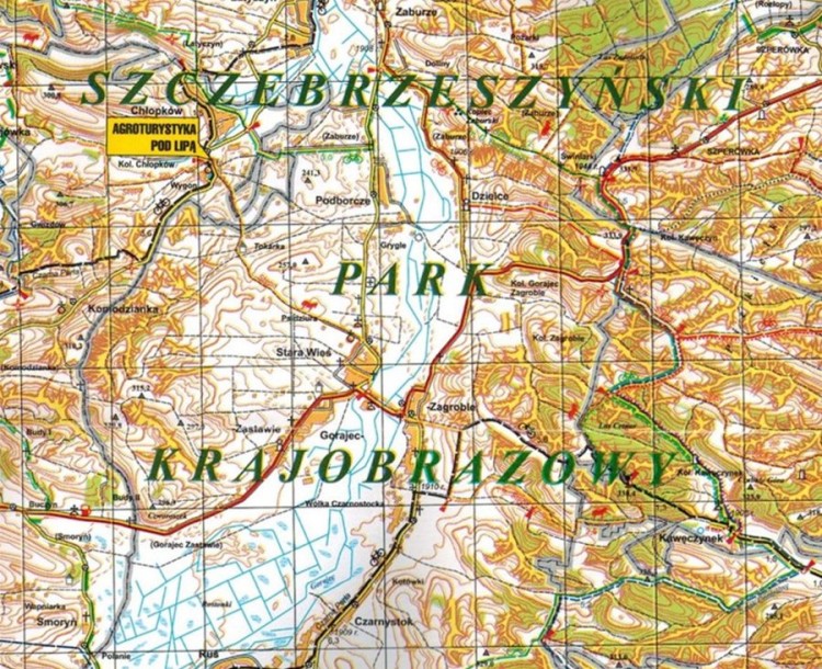 Roztocze. Puszcza Solska 1:75 000. Mapa turystyczna. Fragment 1