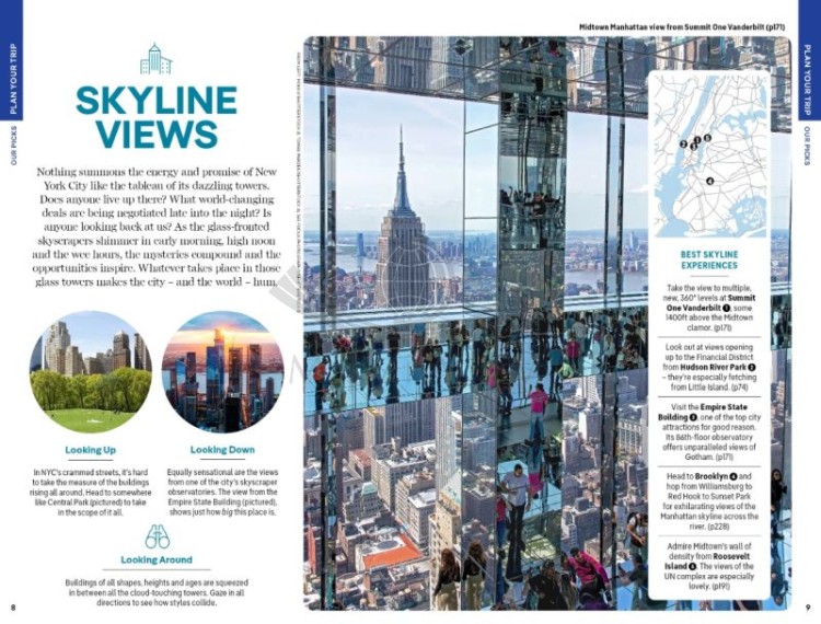 Nowy Jork / New York City. Przewodnik wydawnictwa Lonely Planet. Przykładowe strony 1