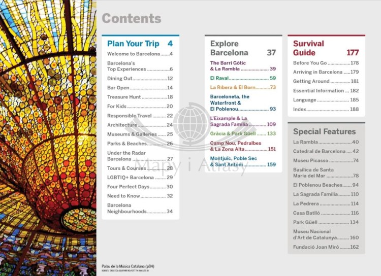 Barcelona. Przewodnik Pocket z mapą wydawnictwa Lonely Planet. Spis treści