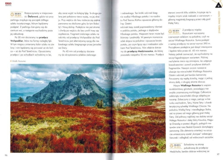 Mała Fatra. Przewodnik MountainBook wydawnictwa Bezdroża. Przykładowe strony 3
