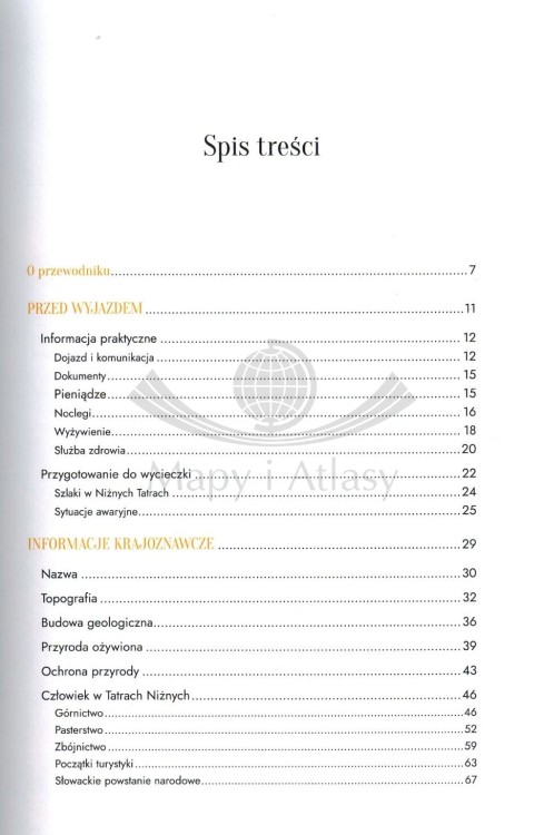 Niżne Tatry. Przewodnik MountainBook wydawnictwa Bezdroża. Spis treści 1