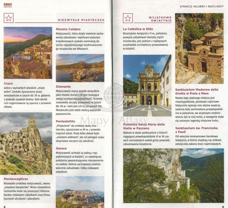 Kalabria i Bazylikata. Przewodnik travelbook wydawnictwa Bezdroża. Przykładowe strony 1