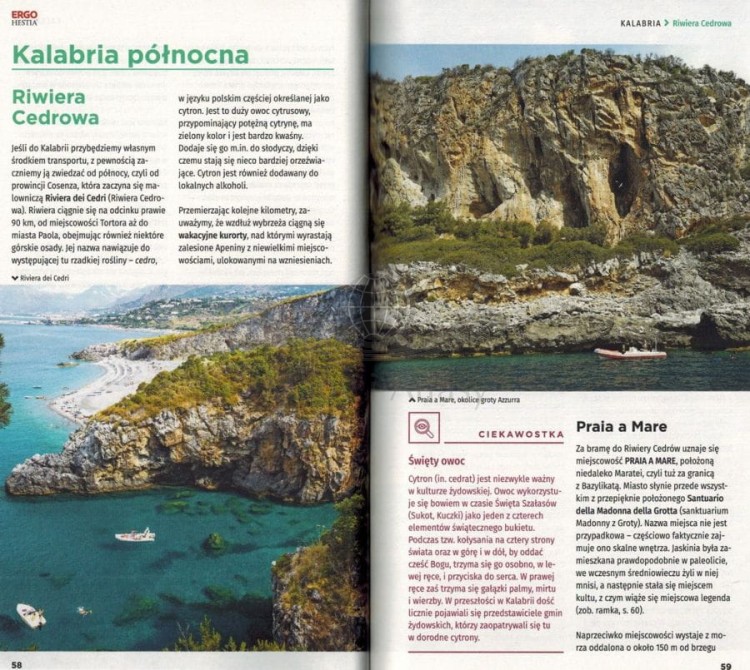Kalabria i Bazylikata. Przewodnik travelbook wydawnictwa Bezdroża. Przykładowe strony 3