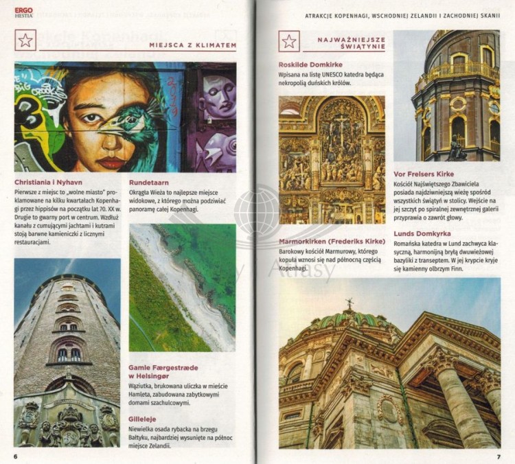 Kopenhaga i Malmo. Przewodnik travelbook wydawnictwa Bezdroża. Przykładowe strony 1