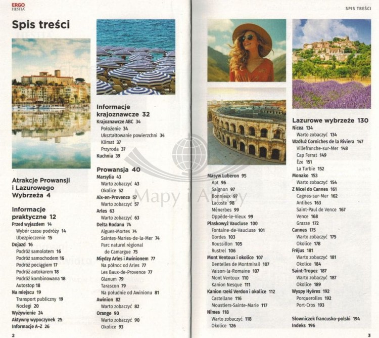 Prowansja i Lazurowe Wybrzeże. Przewodnik travelbook wydawnictwa Bezdroża. Spis treści