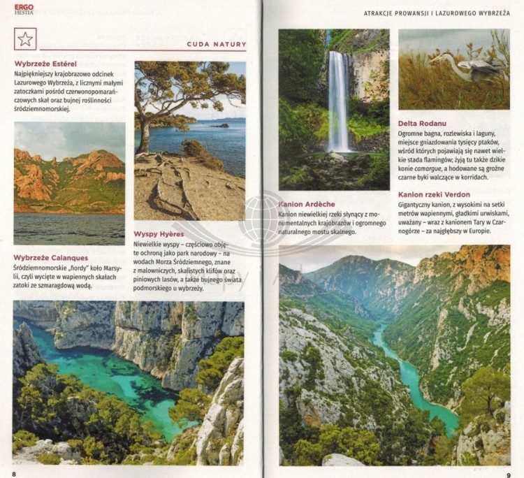 Prowansja i Lazurowe Wybrzeże. Przewodnik travelbook wydawnictwa Bezdroża. Przykładowe strony 1
