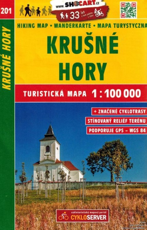 Góry Kruszne, Rudawy / Krusne Hory. Mapa turystyczna 201 wydawnictwa Shocart. Okładka