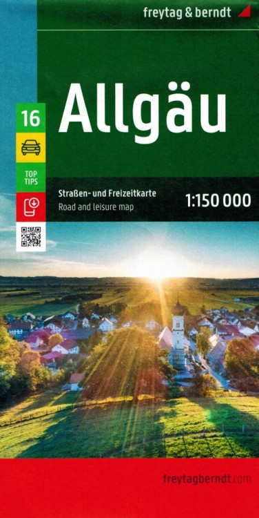 Allgau 1:150 000. Mapa samochodowa 16 wydawnictwa Freytag & Berndt. Okładka