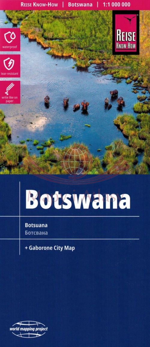Botswana 1:1 000 000. Wodoodporna mapa samochodowa. Reise Know-How
