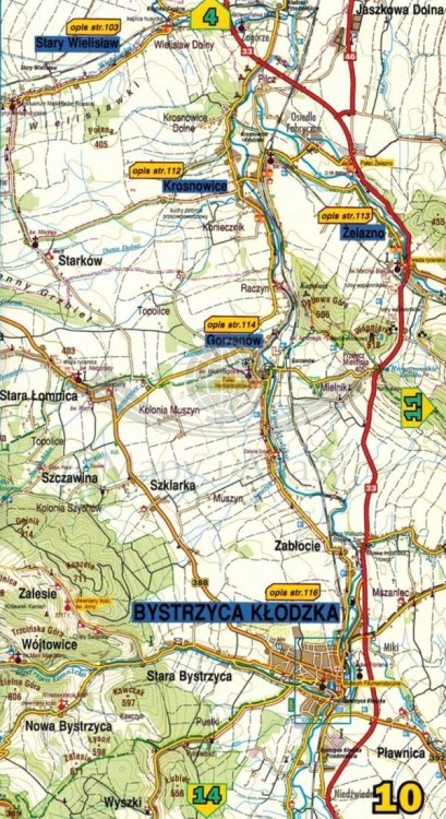 Ziemia Kłodzka. Ilustrowany przewodnik z mapami wydawnictwa Galileos. Przykładowa strona 4