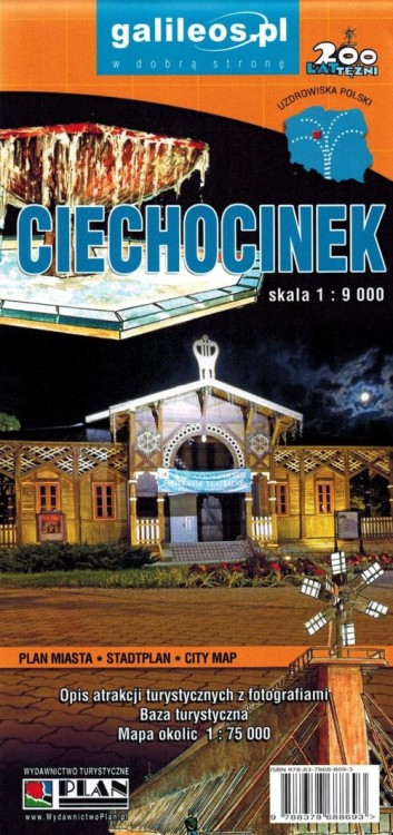 Ciechocinek 1:9 000. Mapa / Plan miasta wydawnictwa Galileos. Okładka - tył