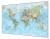 Świat 1:30 000 000. Mapa fizyczna z elementami środowiska magnetyczna. Rama alu SLIM