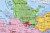 Niemcy 1:1 000 000. Mapa administracyjna magnetyczna. Rama alu SLIM. Fragment 1