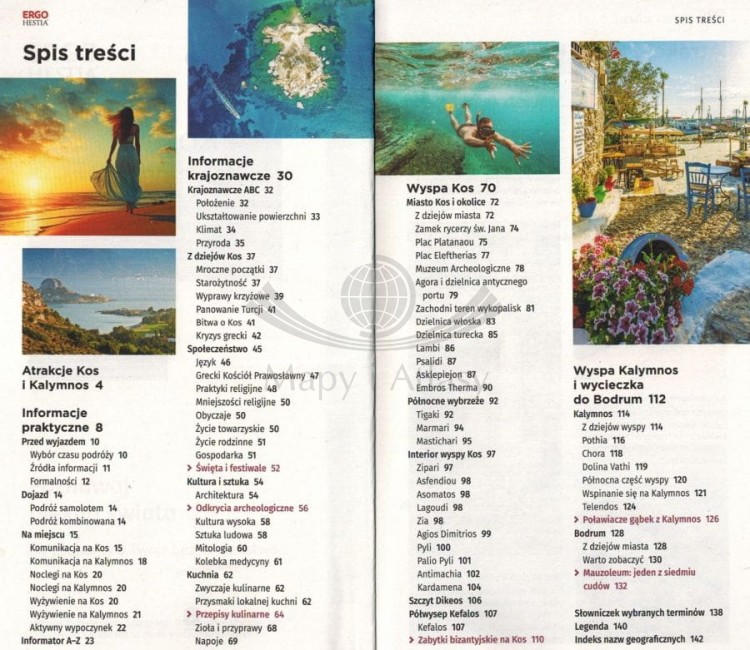 Kos i Kalymnos. Przewodnik travelbook wydawnictwa Bezdroża. Spis treści