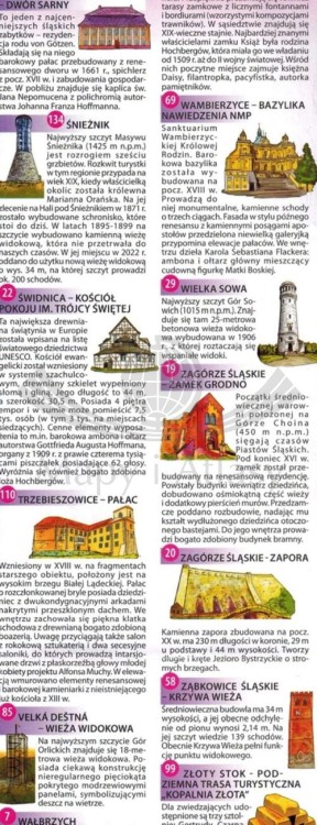 Ziemia Kłodzka i okolice. Mapa ilustrowana wydawnictwa Galileos. Rewers