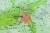 Polska 1:750 000. Mapa fizyczna magnetyczna. Rama alu SLIM. Fragment 4