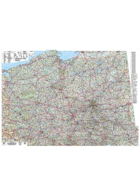 Polska 1:715 000. Mapa samochodowa wydawnictwa Demart. Druga strona