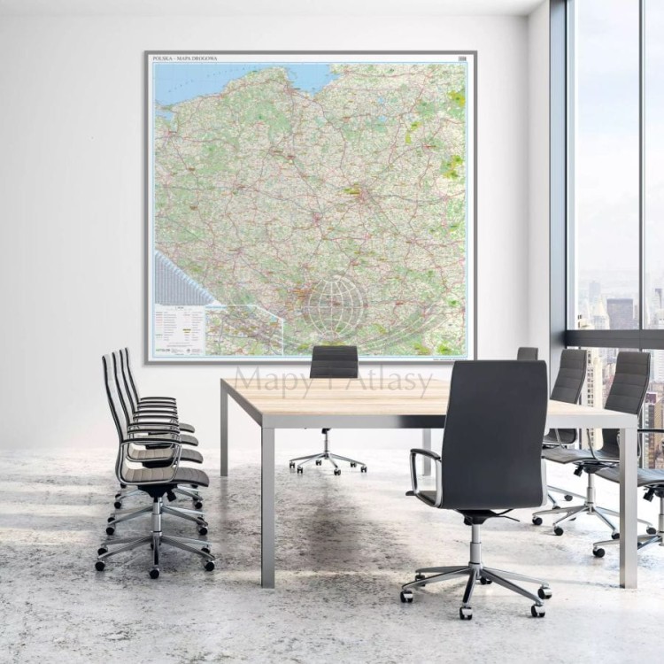 Polska 1:350 000. Mapa drogowa. Wersja do wpinania wydawnictwa ArtGlob.