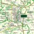 Polska 1:500 000. Podział organizacyjny lasów państwowych. Mapa w ramie drewnianej wydawnictwa ArtGlob. Fragment 1