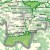 Polska 1:500 000. Podział organizacyjny lasów państwowych. Mapa w ramie drewnianej wydawnictwa ArtGlob. Fragment 2