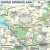Polska 1:500 000. Podział organizacyjny lasów państwowych. Mapa w ramie drewnianej wydawnictwa ArtGlob. Fragment 4