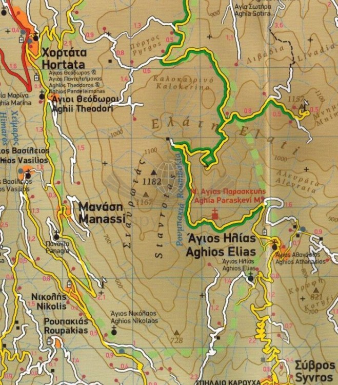 CCI20240424_0002.Lefkada 1:45 000. Grecja. Wodoodporna mapa turystyczna 351 wydawnictwa Terrain Editionas. Fragment 2