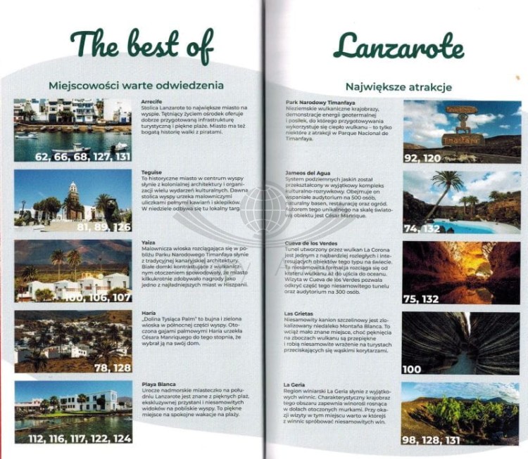 Lanzarote. Przewodnik lajt wydawnictwa Pascal. Przykładowe strony 1